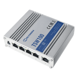 Switch Industrial No-Administrable 5 puertos Gigabit, PoE en 4 puertos 802.3af/at (120W)