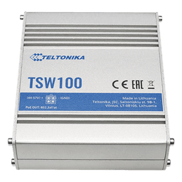 Switch Industrial No-Administrable 5 puertos Gigabit, PoE en 4 puertos 802.3af/at (120W)