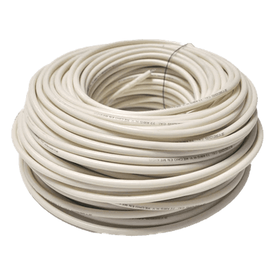 Cable Doble Aislado para Cercas Electrificadas / Bobina 25 m (82 ft) / Calibre 22 / Anti-UV / Multifilar Flexible