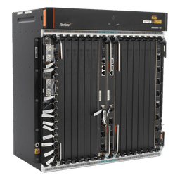 OLT Carrier Class Modular GPON, 14 Ranuras de Servicio, Incluye 1 Tarjeta de Servicio, Doble fuente -48Vcc, 11 UR, Gestión por UNM2000, CLI, Incluye Instalación de software UNM2000, (Interoperabilidad con ONUs de Terceros sin Costo)