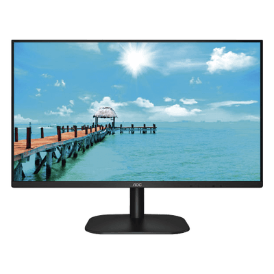 Monitor LED de 27" VESA, Resolución 1920 x 1080 Pixeles,  Entradas de Video VGA / HDMI. Panel IPS LCD  Backlight LED. Ultra Delgado