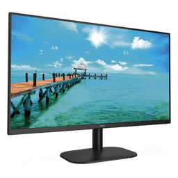 Monitor LED de 27" VESA, Resolución 1920 x 1080 Pixeles,  Entradas de Video VGA / HDMI. Panel IPS LCD  Backlight LED. Ultra Delgado