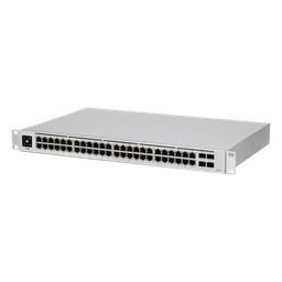 UniFi Switch USW-48-POE, Capa 2 de 48 puertos (32 puertos PoE 802.3af/at + 16 puertos Gigabit) + 4 puertos 1G SFP, 195W, pantalla informativa