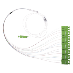 Divisor Óptico (Splitter) Tipo PLC, de 1x16, Con Conector de Entrada SC/APC y Conectores de Salida SC/APC