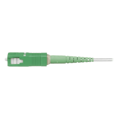 Conector de Fibra Óptica Tipo Splice-On, Monomodo SC/APC, Para Fibra de 250/900um, Color Verde
