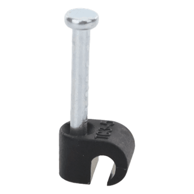 Grapa negra para Fibra óptica redonda de 3 mm (100pzs) (3101-00400)