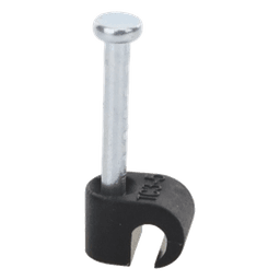 Grapa negra para Fibra óptica redonda de 3 mm (100pzs) (3101-00400)