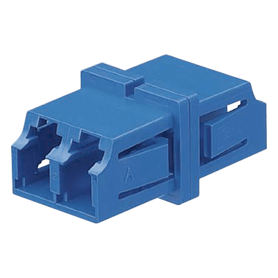 Módulo Acoplador LC Duplex, Para Fibra Monomodo, Color Azul