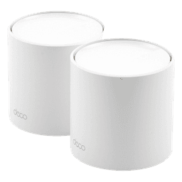 Kit 2 Routers Inalámbricos MESH Interior para Hogar / Doble Banda Wi-Fi 6 AX1800 Mbps / 2 Puerto Gigabit WAN/LAN / 2 Antenas Internas / Administración Mediante la App Deco (iOS, Android) / Protección HomeShield