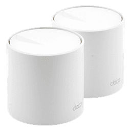 Kit 2 Routers Inalámbricos MESH Interior para Hogar / Doble Banda Wi-Fi 6 AX1800 Mbps / 2 Puerto Gigabit WAN/LAN / 2 Antenas Internas / Administración Mediante la App Deco (iOS, Android) / Protección HomeShield