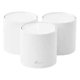 Kit 3 Routers Inalámbricos MESH Interior para Hogar / Doble Banda Wi-Fi 6 AX1800 Mbps / 2 Puerto Gigabit WAN/LAN / 2 Antenas Internas / Administración Mediante la App Deco (iOS, Android) / Protección HomeShield