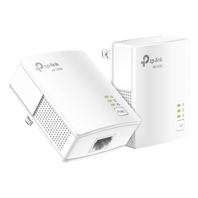Kit Adaptador Powerline Gigabit Ethernet/ Tecnologia HomePlug AV2 / Puertos 1000Mbps / Plug and Play / hasta 300 M dentro de casa / 1 Puerto 10/100/1000 Mbps / Tamaño ultra compacto