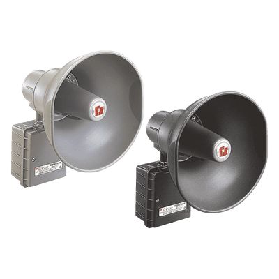 Altavoz amplificado 302GC SelecTone® de 30 W, para ubicaciones peligrosas Aprobado por CSFM y Listado por UL y cUL, 120 VCA