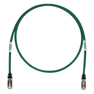 Patch Cord Cat6A, Blindado S/FTP, CM/LS0H, 3.05 Metros (10 Pies), Color Verde