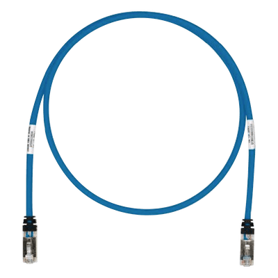Patch Cord Cat6A, Blindado S/FTP, CM/LS0H, 2.13 Metros (7 Pies), Color Azul