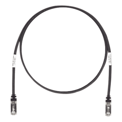Patch Cord Cat6A, Blindado S/FTP, CM/LS0H, 2.13 Metros (7 Pies), Color Negro