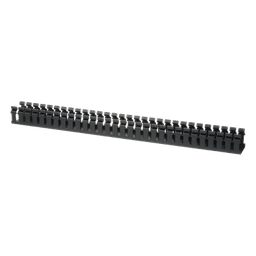 Canaleta Ranurada de PVC sin Tapa, Tipo H (Tapa Abisagrada), 55.1 mm de Ancho, 50.3 mm de Alto y 1828.8 mm de Largo, Color Negro
