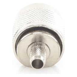 Conector N Macho para 75 Ohm de Anillo Plegable para Cable RG-59, Niquel/Oro/Teflón