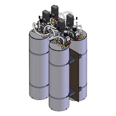 Combinador SINCLAIR, 4 Canales, 148-174 MHz, Cav. de 7", Montaje Rack 19", 125 Watt, N Hembras.