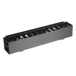 Organizador de Cables Horizontal NetManager, Sencillo (Solo Frontal), Para Rack de 19in, 2UR