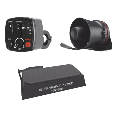 Kit para motocicleta EPCOM INDUSTRIAL, sirena/ bocina 100 Watt y controlador