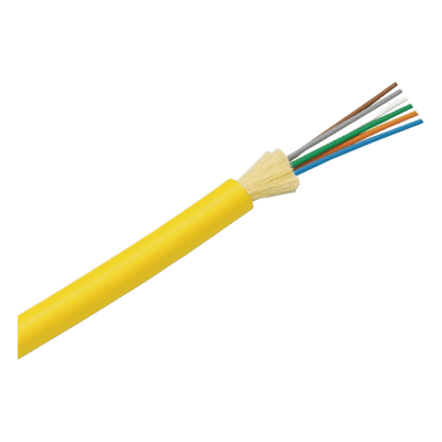 Cable de Fibra Óptica de 12 Hilos, Monomodo OS2 9/125, Interior, Tight Buffer 900um, No Conductiva (Dieléctrica), OFNR (Riser), Precio Por Metro