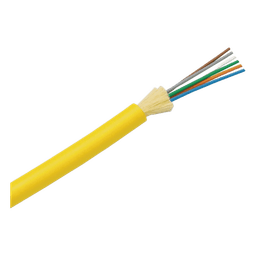 Cable de Fibra Óptica de 12 Hilos, Monomodo OS2 9/125, Interior, Tight Buffer 900um, No Conductiva (Dieléctrica), OFNR (Riser), Precio Por Metro