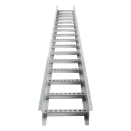 Escalera de Aluminio Portacables / Perfil Z / Peralte 3 1/4" /Paso 9" / Ancho 12" / 3.66 metros / Capacidad Máx. 274 Cables / Incluye Cople Union y Tornillería (CHEZ314P9X12AK)