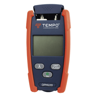 Medidor de Alta Potencia (Micro OPM) para Fibra Óptica con Localizador Visual de Fallos (VFL), Entrada Universal de 2.5 mm (para Conectores SC, ST y FC), Rango de Medición: -50 a +26 dBm