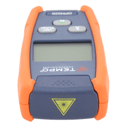 Medidor de Alta Potencia (Micro OPM) para Fibra Óptica con Localizador Visual de Fallos (VFL), Entrada Universal de 2.5 mm (para Conectores SC, ST y FC), Rango de Medición: -50 a +26 dBm
