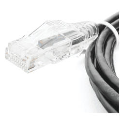 Cable de Parcheo Slim UTP Cat6 / 1 Metro (3.28 Pies) / 28 AWG / Negro / 1 Gbps+
