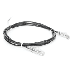 Cable de Parcheo Slim UTP Cat6 - 1.5 Metros (4.92 Pies) Negro Diámetro Reducido (28 AWG)