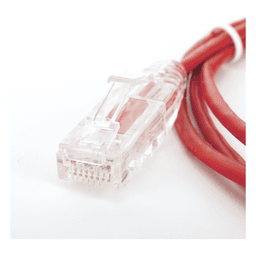 Cable de Parcheo Slim UTP Cat6 - 1.5 Metros (4.92 Pies) Rojo Diámetro Reducido (28 AWG)