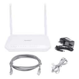 ONU GPON WiFi (2.4/5 GHz), 2 Antenas de 5 dBi, Compatible con OLTs de Terceros, MIMO 2x2, 4 puertos Gigabit + 1 POTS + USB, conector SC/UPC, (Gestión WAN desde la Interfaz de la ONU)