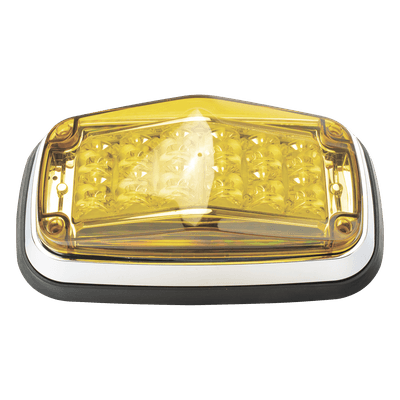 Luz de advertencia 8 X 4", Color Ámbar, IP67, SAE,  Ideal para Ambulancias
