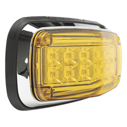 Luz de advertencia 8 X 4", Color Ámbar, IP67, SAE,  Ideal para Ambulancias