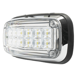 Luz de advertencia 8 X 4", Color Claro, IP67, SAE, Ideal para Ambulancias