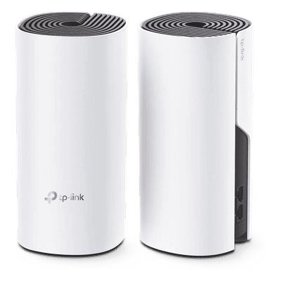 KIT 2 Routers Inalámbricos MESH Interior para Hogar / Doble Banda Wi-Fi 5 AC1200 Mbps / 2 Puerto Gigabit WAN/LAN / 2 Antenas Internas / Administración Mediante la App Deco (iOS, Android) 