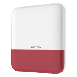 (AX PRO) Sirena Inalámbrica con Estrobo Rojo para Exterior IP65 / 110 dB
