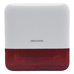(AX PRO) Sirena Inalámbrica con Estrobo Rojo para Exterior IP65 / 110 dB