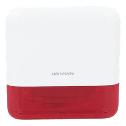 (AX PRO) Sirena Inalámbrica con Estrobo Rojo para Exterior IP65 / 110 dB
