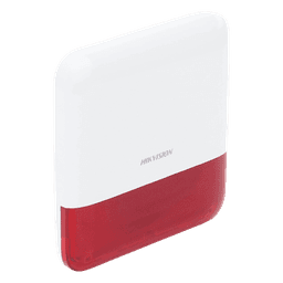 (AX PRO) Sirena Inalámbrica con Estrobo Rojo para Exterior IP65 / 110 dB