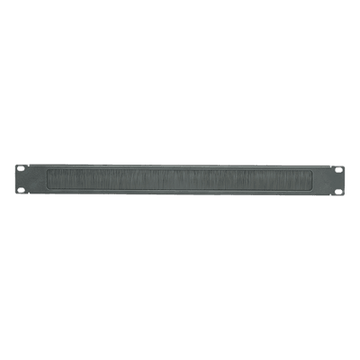 Tapa Ciega para Rack de 19in, Tipo Cepillo de Nylon, para Paso de Cables y Mejor Manejo Térmico, Color Negro, 1 UR
