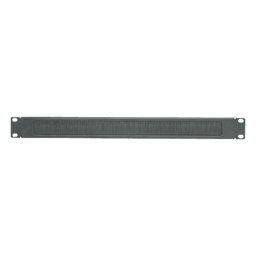 Tapa Ciega para Rack de 19in, Tipo Cepillo de Nylon, para Paso de Cables y Mejor Manejo Térmico, Color Negro, 1 UR