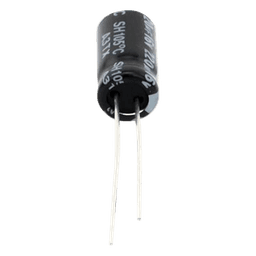 Capacitor Electrolítico en Aluminio, Radial de 220 µFd, 16 Vcc, 105 °C, 6.3 x 11 mm.