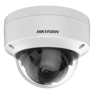 Domo TURBOHD 2 Megapixel (1080p) / Lente 2.8 mm / 30 mts IR EXIR / TVI-AHD-CVI-CVBS / IK10 / IP67 / WDR 120 dB / Ultra Baja Iluminación / Metal