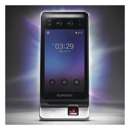 Lector Multi-tecnologia con detector de cubrebocas- Reconocimiento Facial, Huella, Tarjeta Móvil y lector de RFID(125kHz EM & 13.56 Mhz MIFARE)  Compatible con BioStar2,  Uso para Control de Acceso y Asistencia