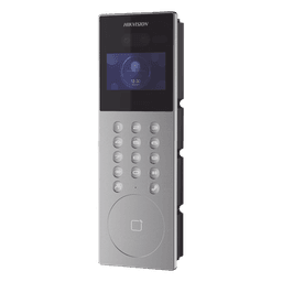 Videoportero IP Multiapartamento con Reconocimiento Facial / Llamada a App HikConnect (requiere monitor) / Protección IP65 / Apertura por Rostro, Tarjeta o App 