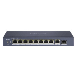 Switch PoE+ / No Administrable / 7 Puertos 1000 Mbps 802.3 af/at (30 W) / 2 Puertos 1000 Mbps Hi-PoE (90 W) / 1 Puertos 1000 Mbps Uplink / 1 Puerto SFP / Modo Extendido hasta 300 Metros / 110 Watts