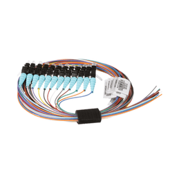 Kit de 12 Pigtails con Conector LC, Multimodo 50/125 OM3, 900um, de 1 Metro (3.28 Pies)